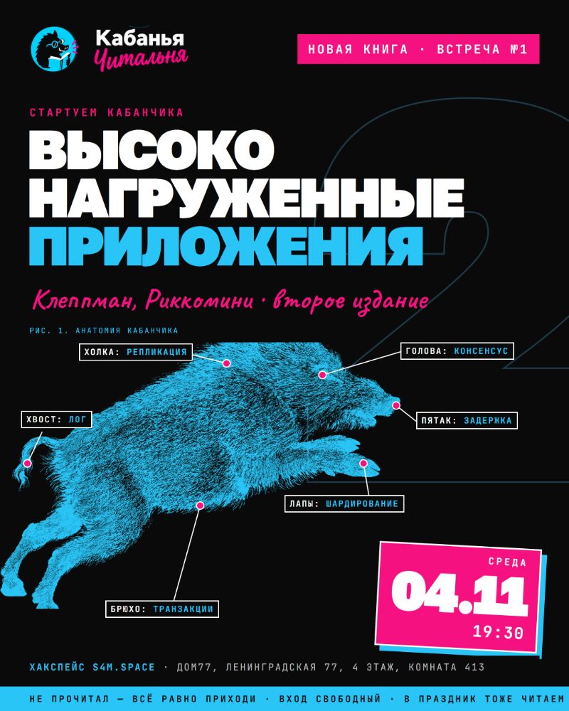 Анонс старта книги Клеппмана «Высоконагруженные приложения»